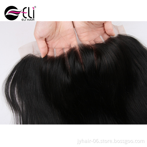 Factory Wholesale Top Quality 100% Human Hair Cheap Lace Frontals With Baby Hair